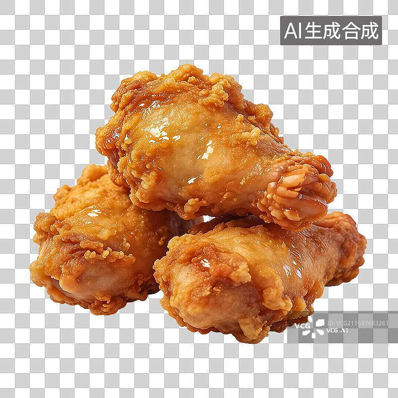 【AI数字艺术】脆皮炸鸡腿图片素材