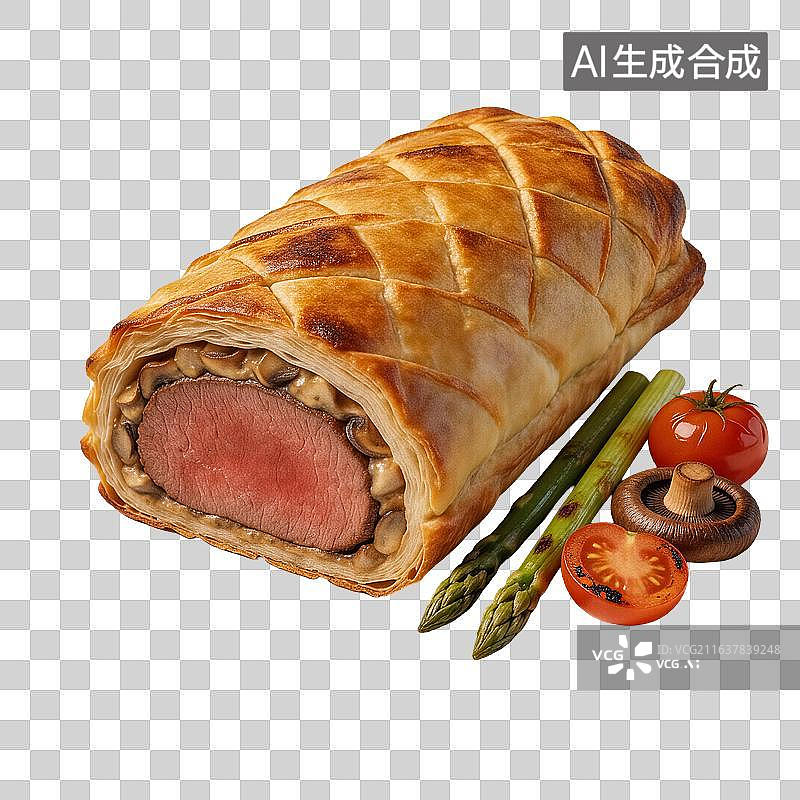 【AI数字艺术】惠灵顿牛排图片素材