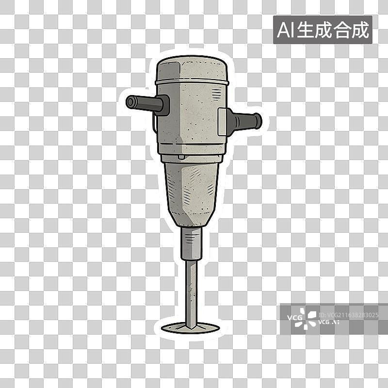 【AI数字艺术】卡通风手持搅拌器贴纸图片素材