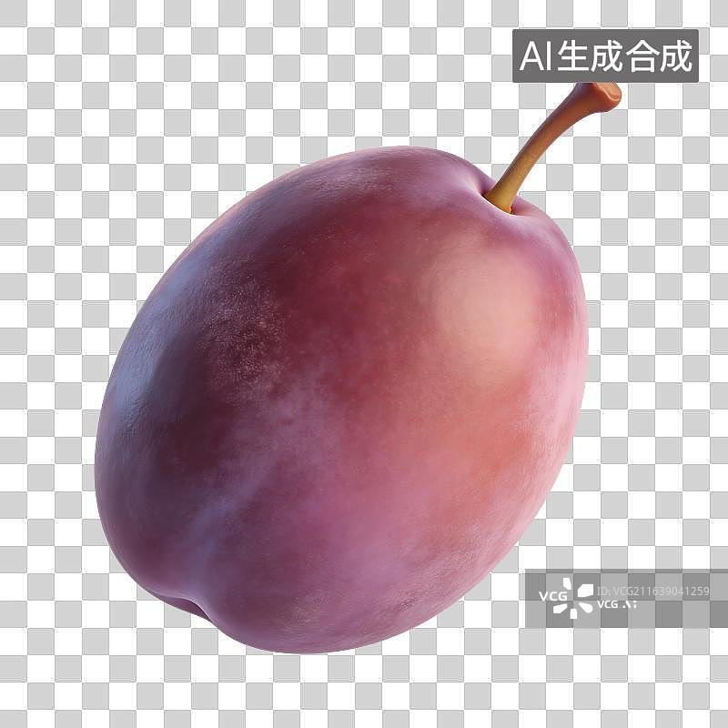 【AI数字艺术】西梅水果插画图片素材