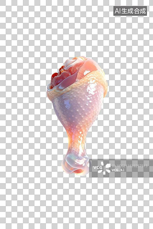 【AI数字艺术】生鸡腿特写展示图片素材