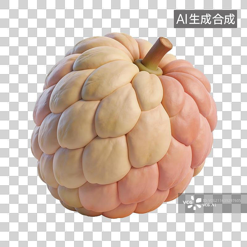 【AI数字艺术】释迦果插画图片素材