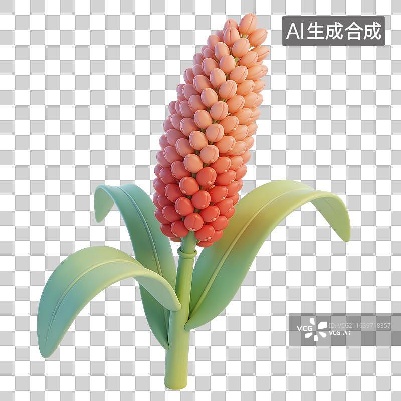 【AI数字艺术】高粱插画图片素材
