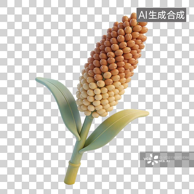 【AI数字艺术】高粱插画图片素材
