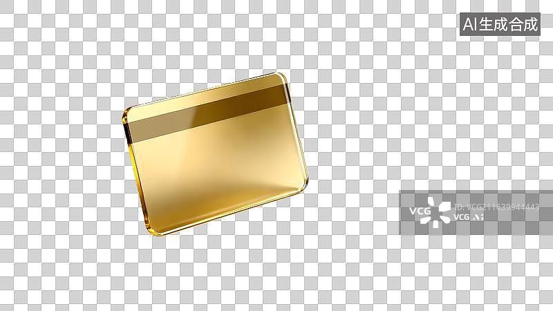 【AI数字艺术】金色卡片特写展示图片素材