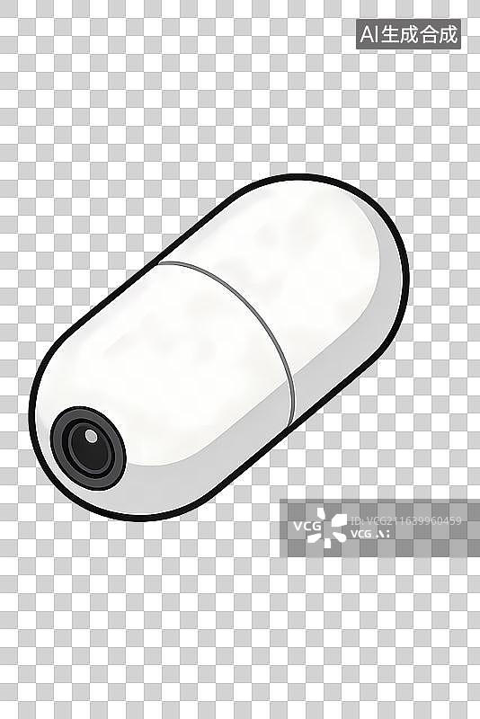 【AI数字艺术】一次性使用气管插管扁平风插画图片素材