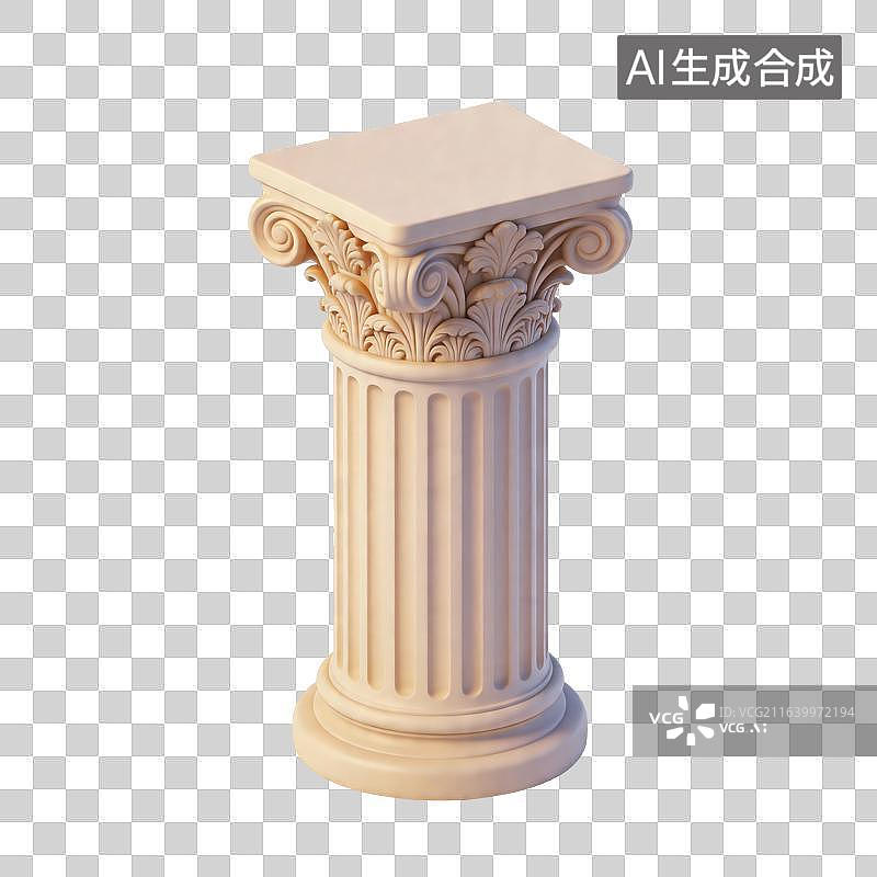 【AI数字艺术】罗马柱插画图片素材