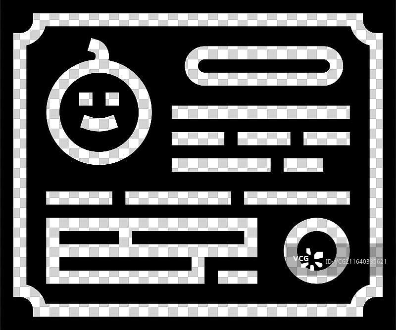 出生证明字形图标图片素材