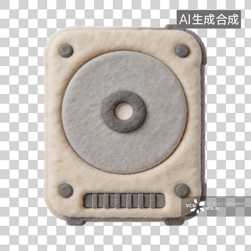 【AI数字艺术】方形扬声器装置图片素材