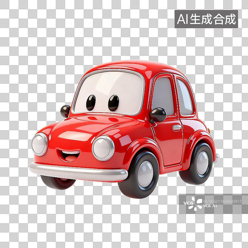 【AI数字艺术】可爱卡通迷你小汽车图片素材