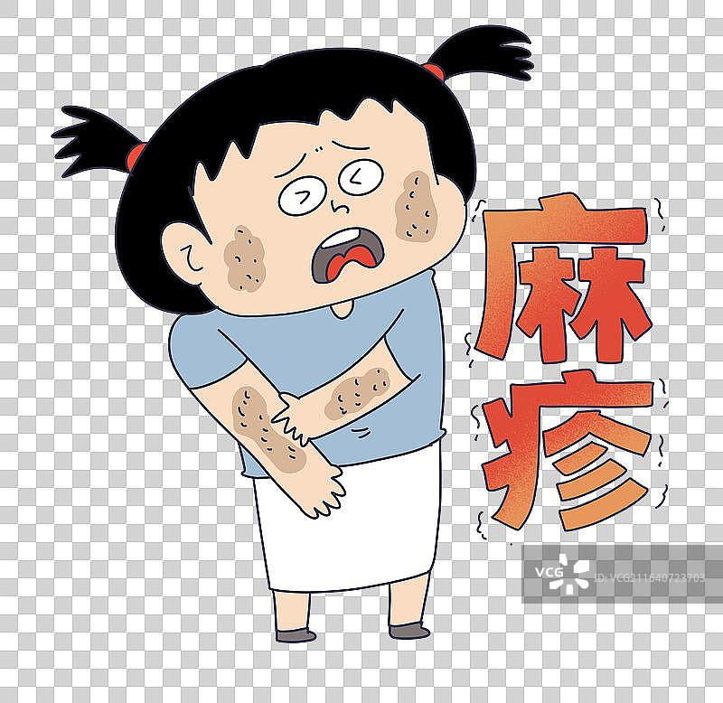 麻疹，过敏图片素材