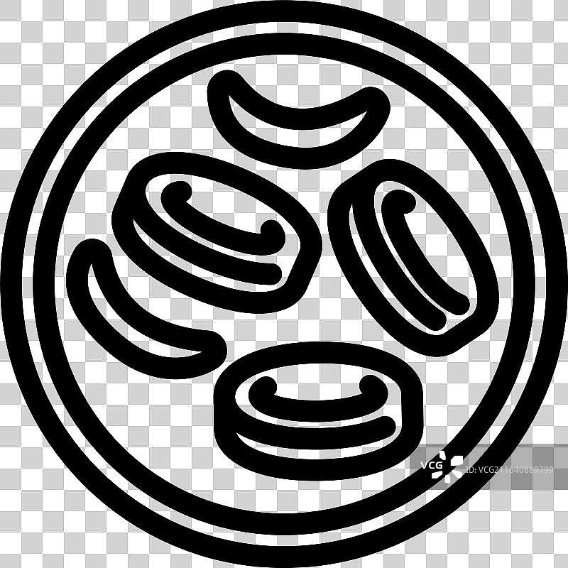 镰状细胞贫血病线条图标图片素材