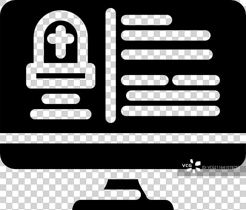 数字死亡记录屏幕死亡字形图标图片素材