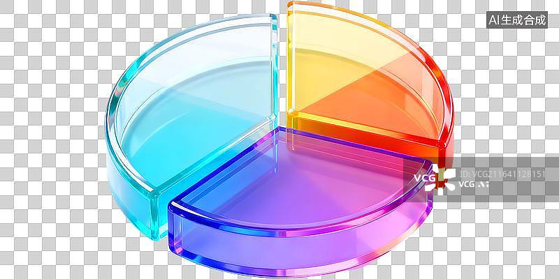 【AI数字艺术】饼状图UI图标模型 可爱玩具儿童读物科普插画航天机械太空探索科技通讯 卡通3D渲染三维立体彩色透明图片素材