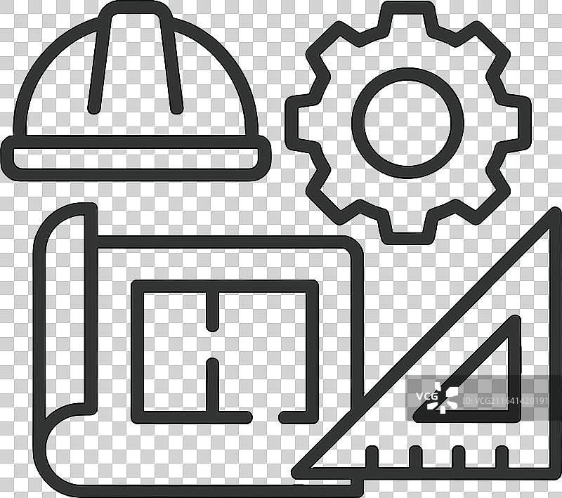 建筑用施工工具和材料图片素材