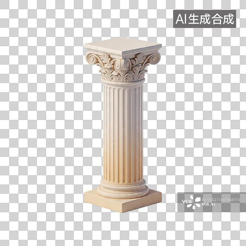【AI数字艺术】罗马柱插画图片素材