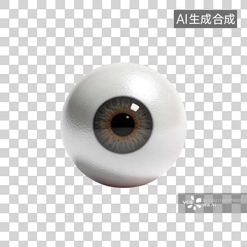 【AI数字艺术】写实人体眼球3D模型特写展示图片素材