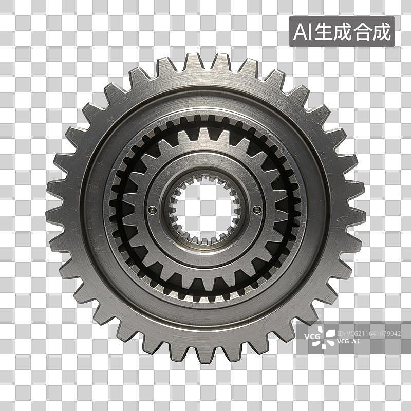 【AI数字艺术】工业精密金属传动齿轮机械零件图片素材