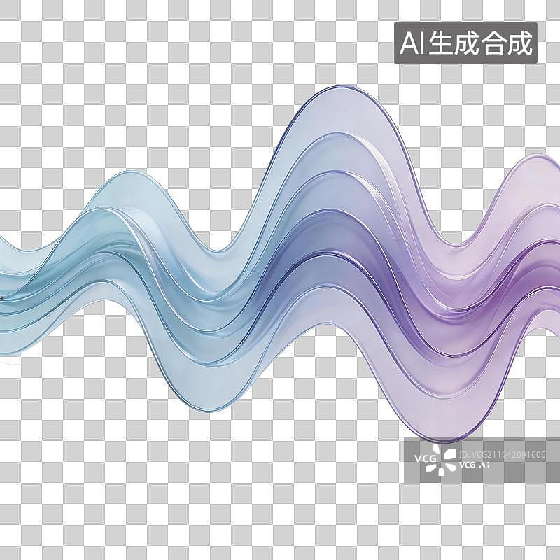 【AI数字艺术】渐变波浪抽象图案图片素材
