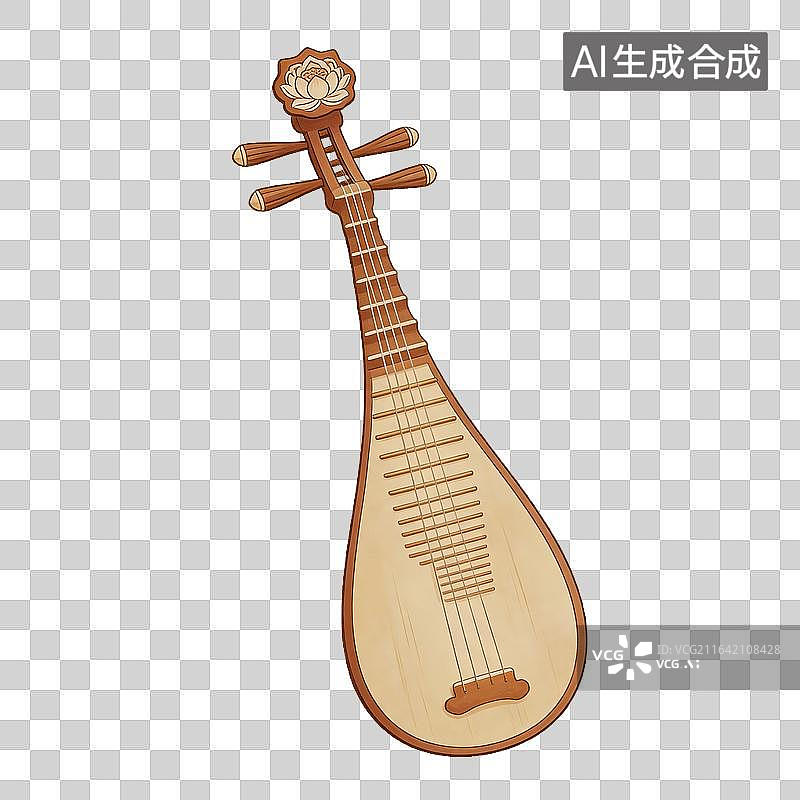 【AI数字艺术】中国传统琵琶乐器图片素材