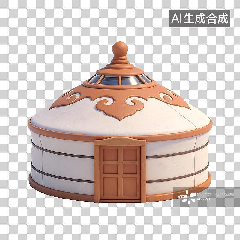 【AI数字艺术】国风蒙古包传统民族特色建筑造型图片素材