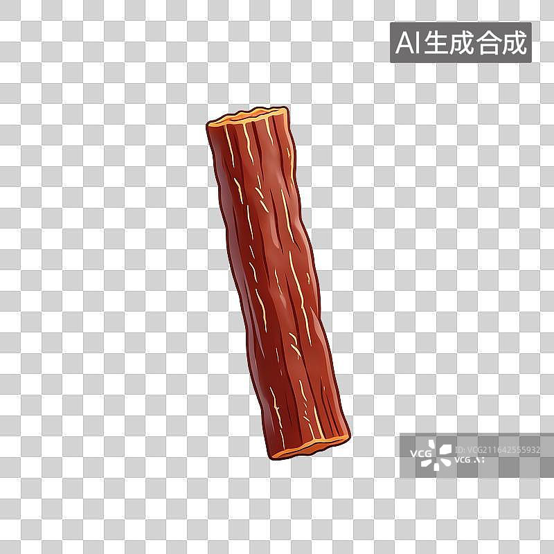 【AI数字艺术】手绘国风风干牛肉干条美食插画图片素材