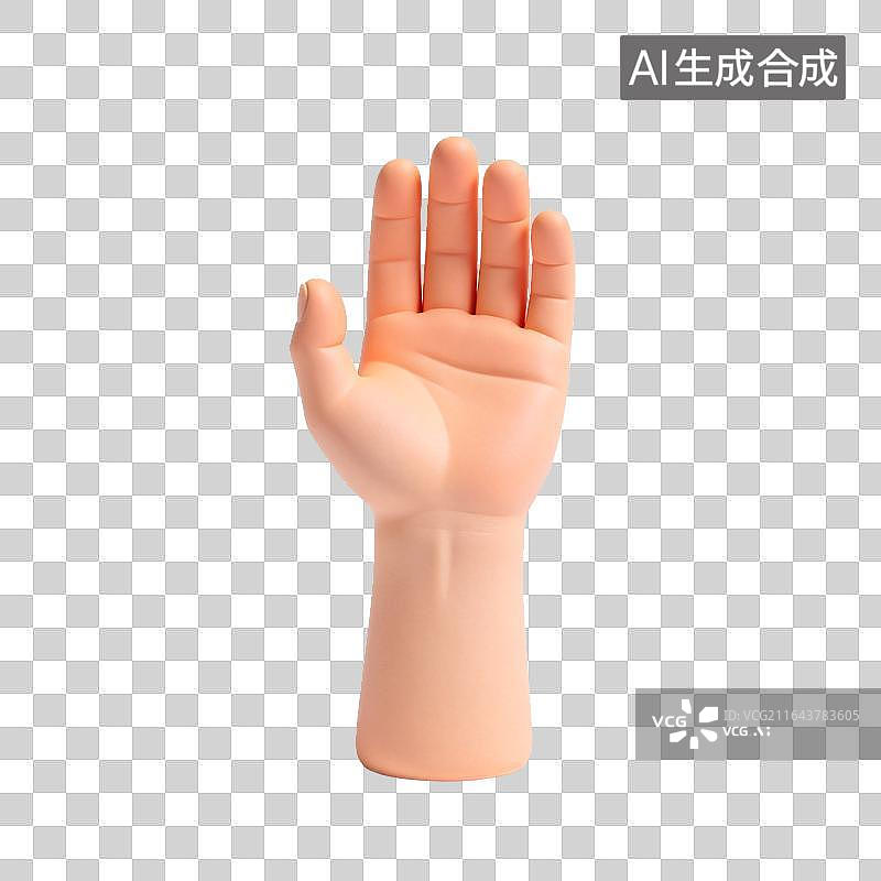 【AI数字艺术】中医针灸仿真手部模型展示图片素材