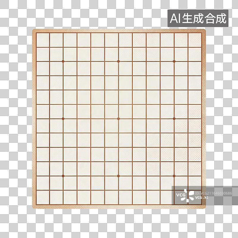 【AI数字艺术】围棋棋盘插画图片素材