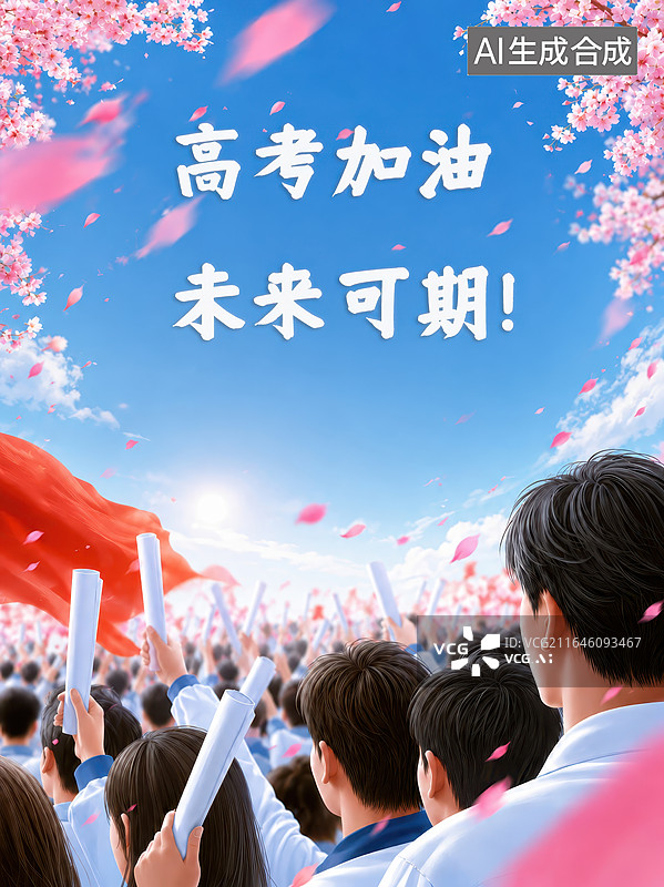 【AI数字艺术】高考加油 未来可期 乘风破浪图片素材