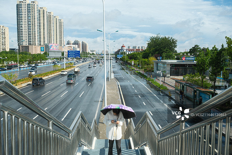 天津北辰区的雨后图片素材
