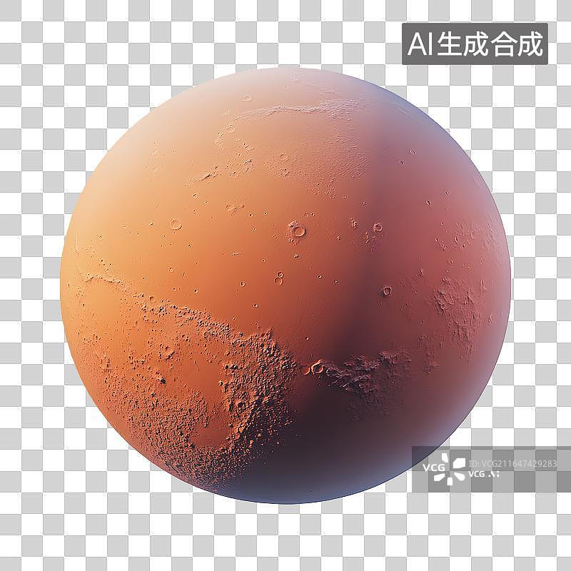 【AI数字艺术】红色星球火星表面高清三维渲染图图片素材