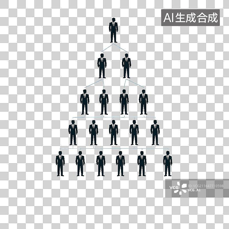 【AI数字艺术】层级组织结构图图片素材