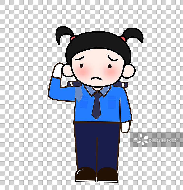 保安 制服 行礼 门卫 门童 工作图片素材