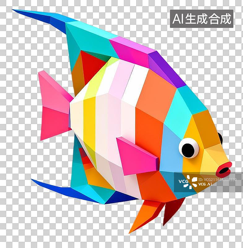 【AI数字艺术】神仙鱼 海洋生活生物插画 水生生物系列图片素材