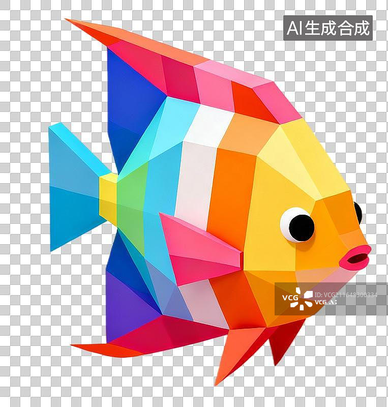 【AI数字艺术】神仙鱼 海洋生活生物插画 水生生物系列图片素材