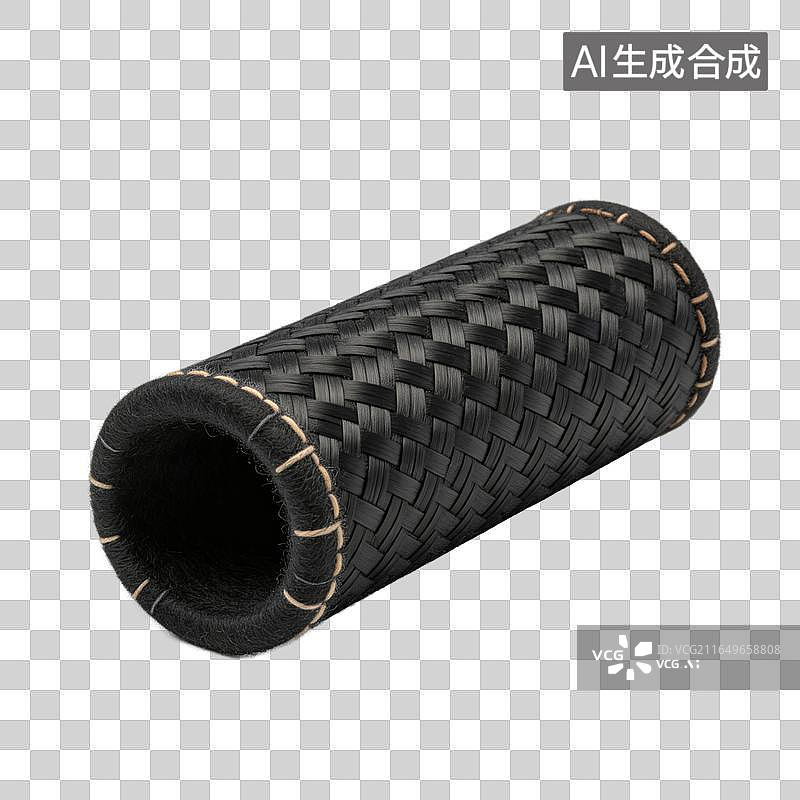 【AI数字艺术】电子工业用编织碳纤维护套零件图片素材