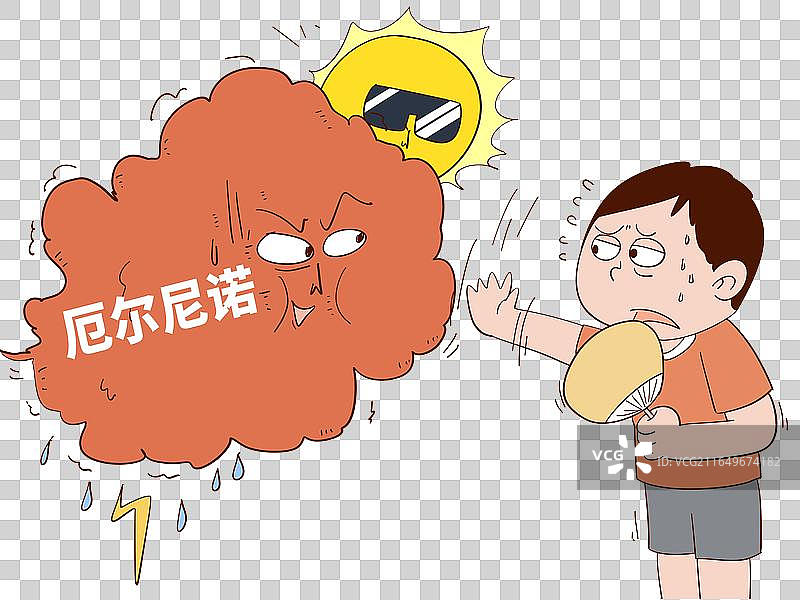 厄尔尼诺（El Niño ），也叫圣婴现象，是指赤道东太平洋海温持续偏高并造成大气环流异常的一种气候图片素材