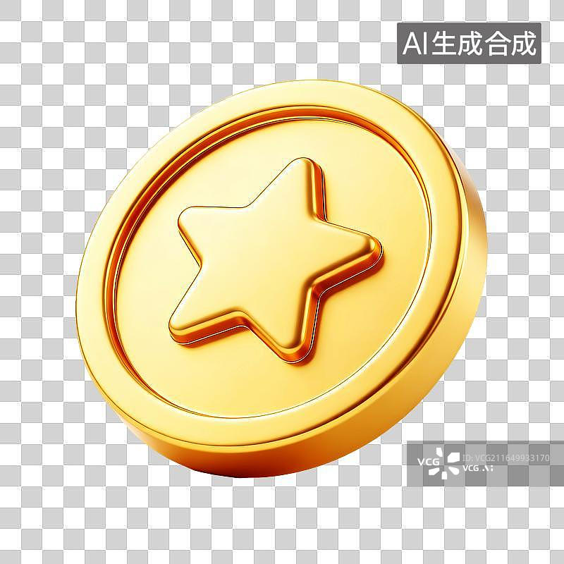 【AI数字艺术】金属浮雕奖励奖章图片素材