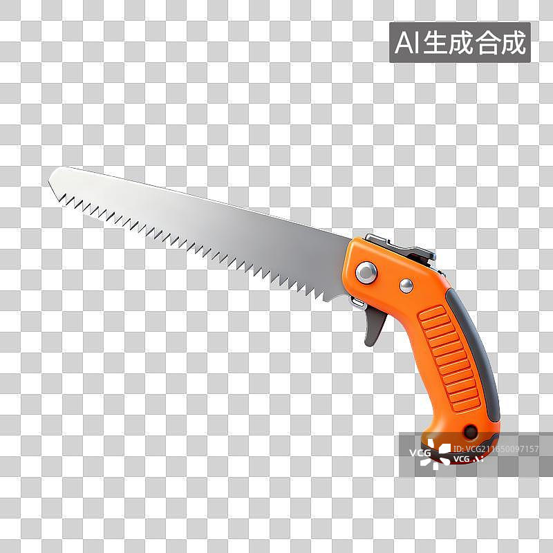【AI数字艺术】便携式折叠手锯园林户外切割工具图片素材