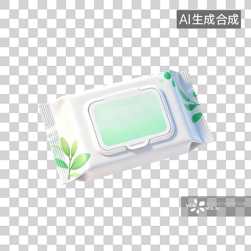 【AI数字艺术】便携带盖湿纸巾图片素材