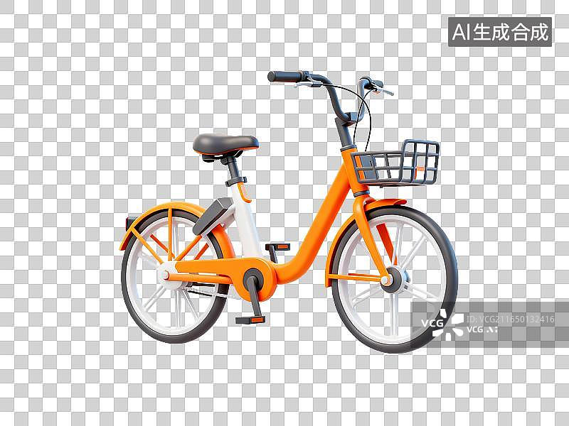 【AI数字艺术】共享城市出行自行车图片素材