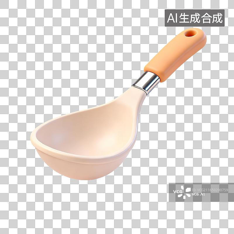 【AI数字艺术】红白色厨房汤勺烹饪工具图片素材