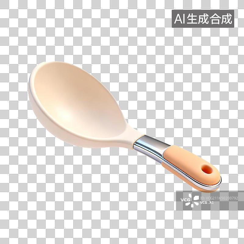 【AI数字艺术】红白色厨房汤勺烹饪工具图片素材