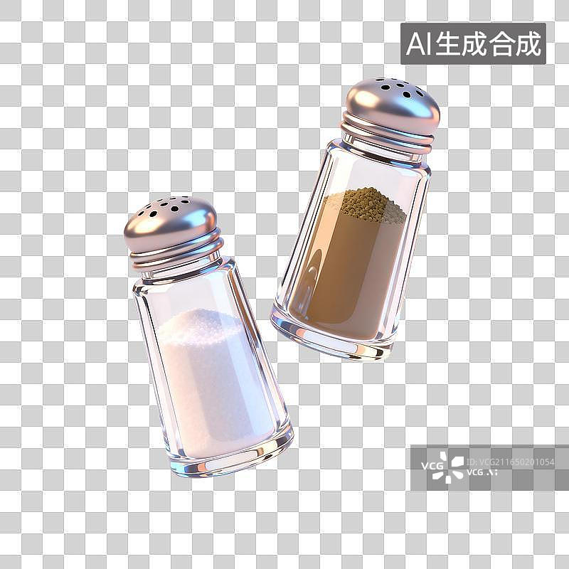 【AI数字艺术】两个玻璃罐图片素材