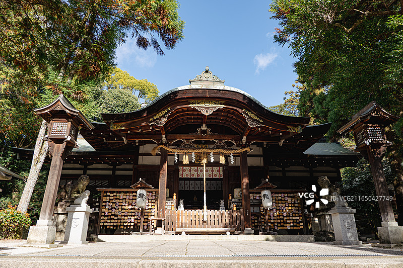 日本京都冈崎神社兔子神社图片素材