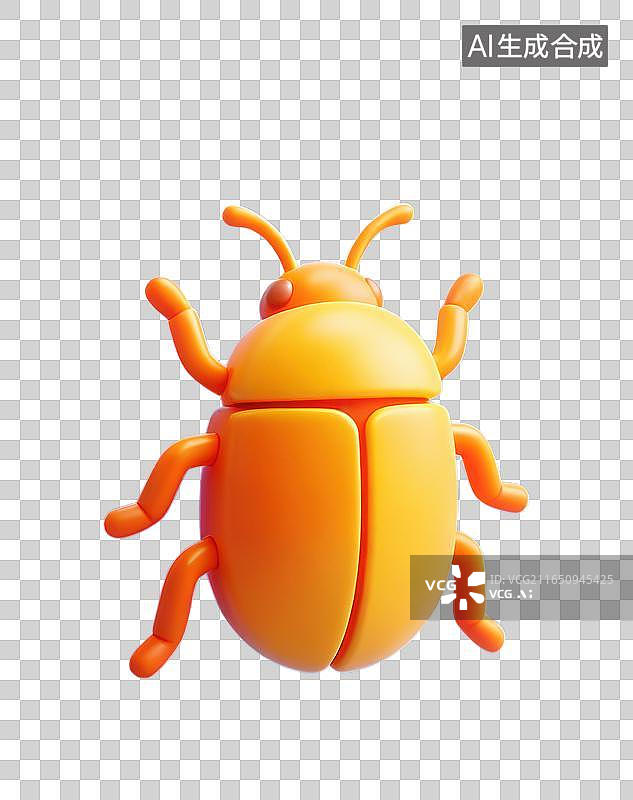 【AI数字艺术】3D程序BUG漏洞甲虫警示代码漏洞程序缺陷网络病毒隐患系统故障风险预警元素图片素材