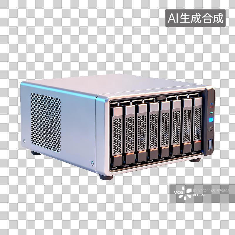 【AI数字艺术】小型网络存储设备图片素材