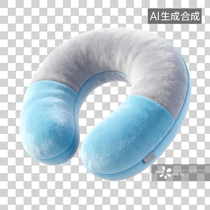 【AI数字艺术】毛绒U型颈枕旅行办公可用图片素材
