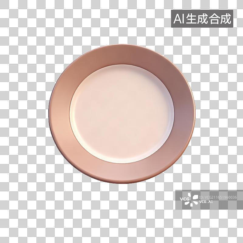 【AI数字艺术】清新色彩的空餐盘图片素材
