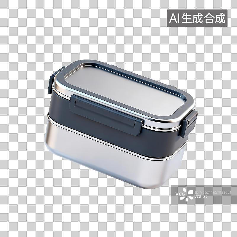 【AI数字艺术】密封不锈钢便当盒图片素材